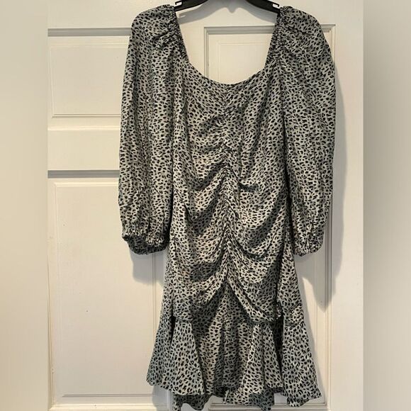 Caballero Elena Dress Animal Dot Ruffled Dress Size Small - Picture 7 of 14